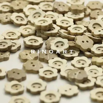 Eco-Friendly Plum Blossom Coconut Shell Buttons for DIY