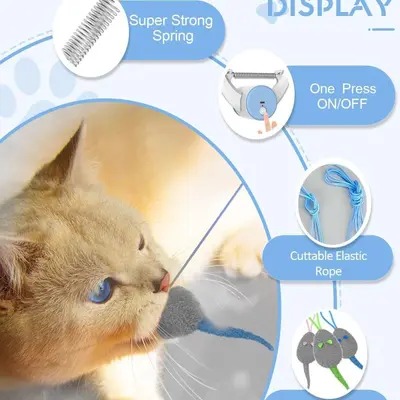 Electric Door-Hanging Automatic Interactive Cat Toy - 3