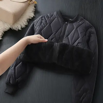 Damen-Winterwattejacke mit Fleecefutter, warm und leicht - 8