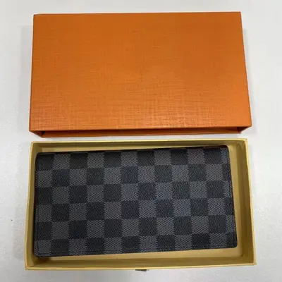 Men's Leather-Look Long Wallet, Large Capacity, Multifunctional, Classic Monogram - 2