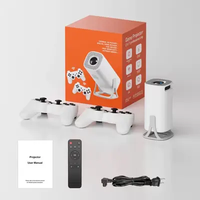 Cross-border popular product HY300 home high-definition projector mini portable household 1080P gaming remote control 4K projector - 10