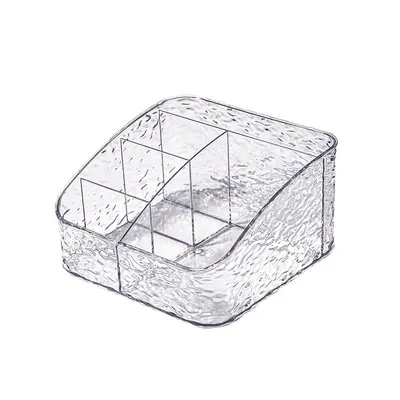 Transparent acrylic makeup and skincare organizer