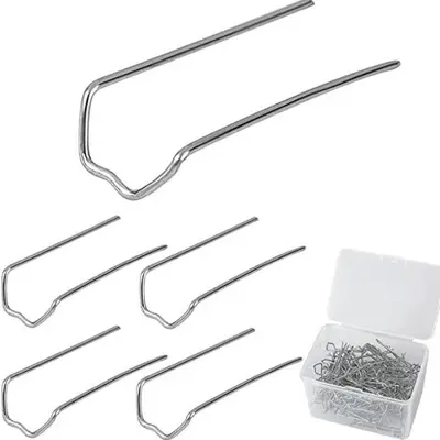Galvanized Flower Fixing Pins, M-Type, for Wreath Making, Small Box