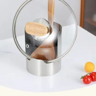 Stainless Steel Ladle Holder with Strainer and Chopstick Rack