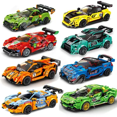 LEGO Compatible Racing Car Building Blocks, Small Pieces for Boys - 2