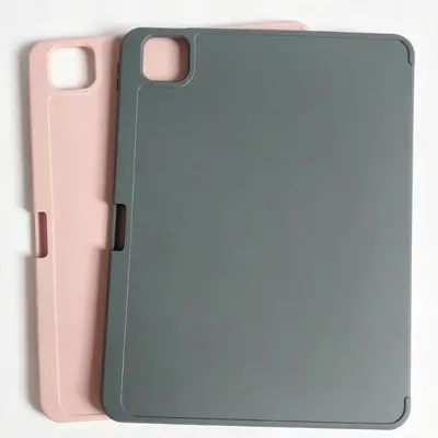 Einteilige Schutzhülle für iPad mit Stiftfach, Wabenmuster, mattiert