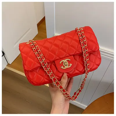 Women's Quilted Small Shoulder Bag, Single Strap Crossbody Bag - 7