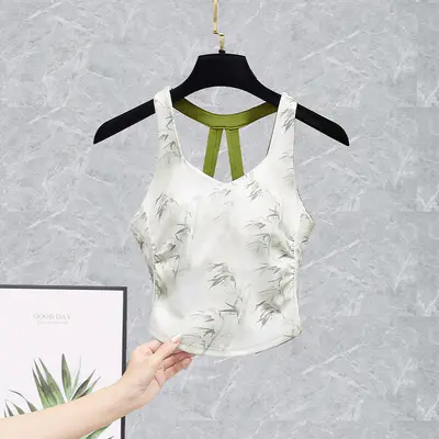 Printed Women's Yoga Set 2026 with Cover-Up Top for Fitness - 11