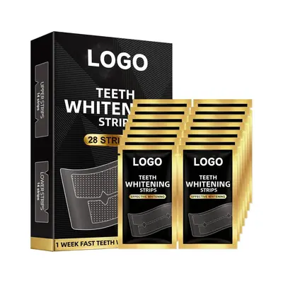 Teeth whitening strips, non-acidic and safe for sensitive teeth