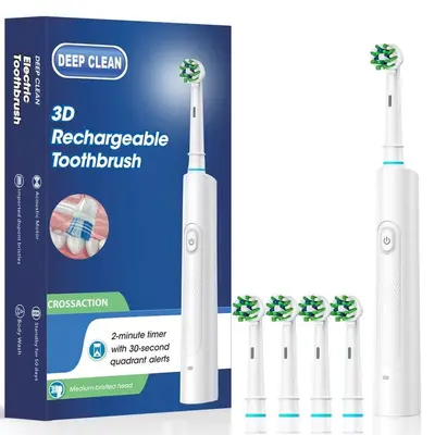 Ultraschall-Elektrozahnbürste für Erwachsene, vollautomatisch, rotierend - 7