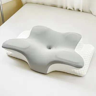 Ergonomic memory foam pillow, butterfly shape, cervical support - 6