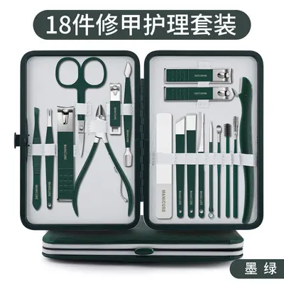Nagelpflege-Set 18-teilig, Nagelschere, Augenbrauenschere, Fußpflege - 10