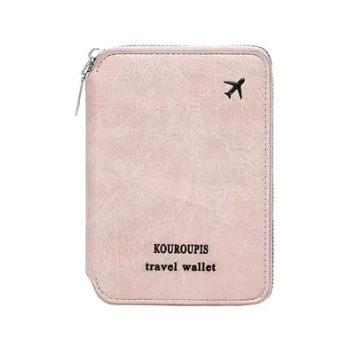 Passport Wallet Zipper Travel Document Pouch - 9