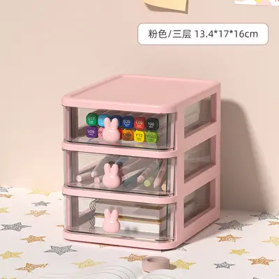 Transparent desk storage box, mini drawer type - 12