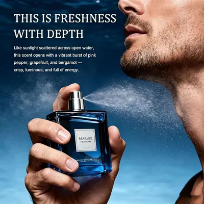 CHARM UNFOLDS MARINE men's perfume, long-lasting fragrance