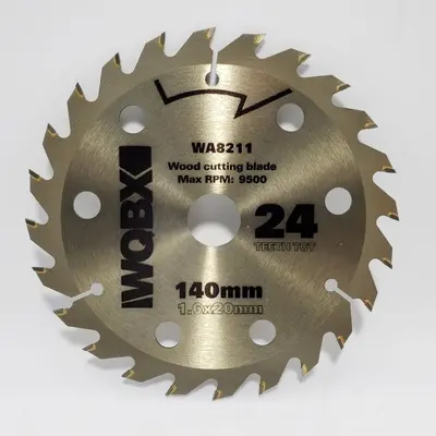 Sägeblatt für WU533 WU535, 24 Zähne, 125 mm und 140 mm, Holz