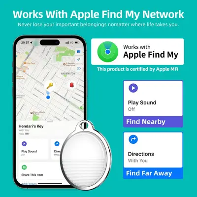 Apple AirTag izleyici, cüzdan ve anahtar için - 4