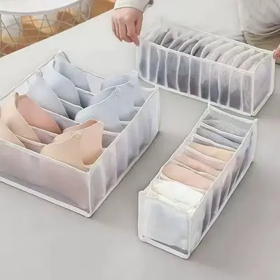 Dessous-Aufbewahrungsbox Schubladentyp Kleidung BH Drei-in-eins Trennbox Socken-Organizer Schrankwunder mit Fächern