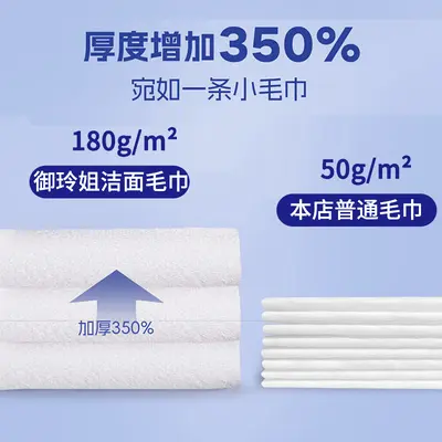 Yuling Jie Thick Absorbent Face Cleansing Towel, Dry and Wet Use