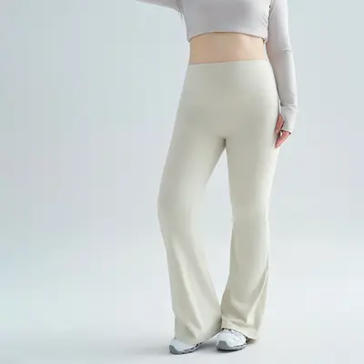 Women's High-Waist Tummy Control Yoga Pants, Thin Moisture-Wicking Sports Long Pants - 8