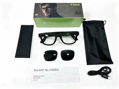 AI Smart Glasses T100, 800W Pixel, 8G Memory, Photo and Video - 7