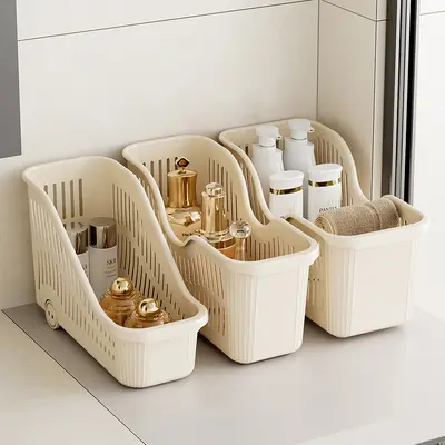 Wheeled Kitchen Storage Cabinet Large Capacity - 3