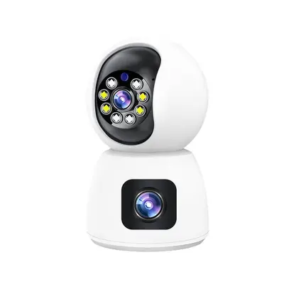 Wireless WiFi camera, 360° night vision, dual screen