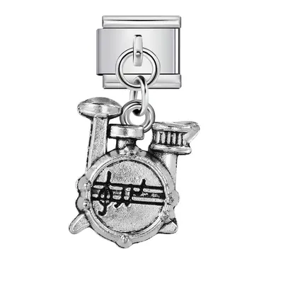 Musical instrument charm bracelet, Italian modular DIY style - 13