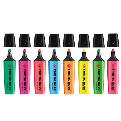STABILO BOSS 70 Quick-Drying Highlighter Pastel Colour Set