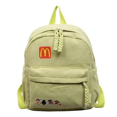 Corduroy Children's Backpack, Large Capacity Schoolbag for Primary and Middle School Stude - 8