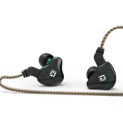 KBEAR KS2 hibrit HIFI müzik kulaklıkları, bilgisayar, cep telefonu, oyun, PUBG için kulak içi kulaklık Tip-C