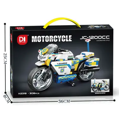 Mingdi K2316 Motorcycle Building Block Assembly Model, Boys Birthday Gift - 9