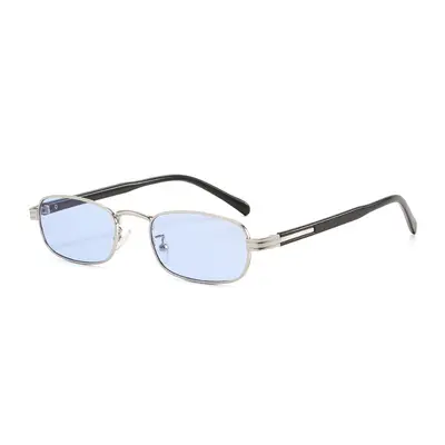 Small Square Metal Frame Women's Sunglasses, UV Protection - 13
