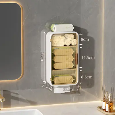 Wall-Mounted Storage Box Magnetic Dust-Proof