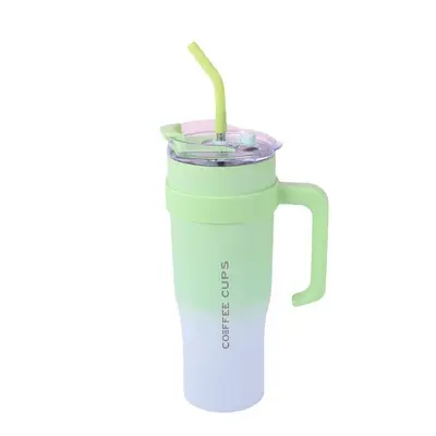 Fabrika çıkışlı yeni 304 paslanmaz çelik yalıtımlı kupa jumbo büyük kapasiteli 40oz 2. nesil 3. nesil araba kupası pipetli kupa