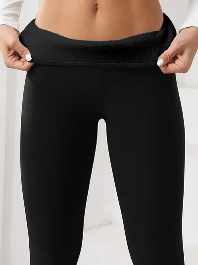 Kadın Polar Astarlı Yoga Taytı Kaldırıcı Karın Sıkılaştırıcı Dar Kesim