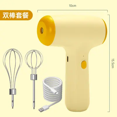 Rechargeable cordless electric egg beater, mini - 10