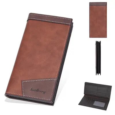 baellerry Men's Long Wallet, Multi-Card Slots, Zipper - 8