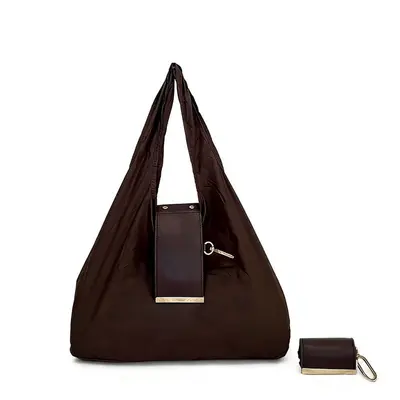 Cross-Border New Style Direct Sales Keychain Storage Nylon Shopping Bag Large Capacity Convenient Handheld Single Shoulder Eco-Friendly Tote Bag - 8