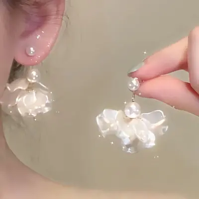 轻奢高级感流苏圆圈耳夹无耳洞女独特绝美耳坠巨好看秋冬长款耳饰 - 13