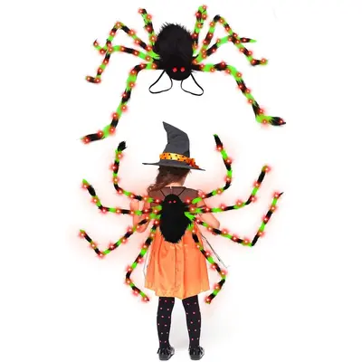 Halloween Spider Backpack with Nine LED Modes - 8