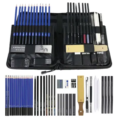 Farbstift-Set mit Skizzen- und Malwerkzeugen - 11