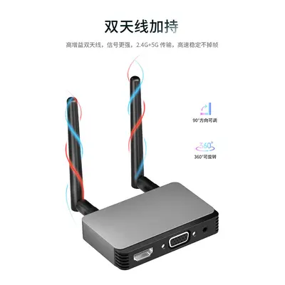 Wireless HDMI display adapter, 50-meter range for laptop and TV - 4