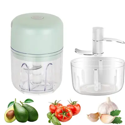 Multifunctional Electric Garlic Chopper Garlic Mincer Garlic Crusher Small Household Garlic Paste Machine Food Mill Meat Grinder - 11