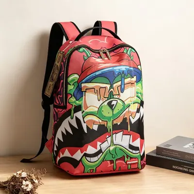 Grenzüberschreitende hochwertige Shark-Muster Trend-Marke großvolumiger Rucksack Kollektion Werksbestand direkt versand Freizeit Reise Experte - 4