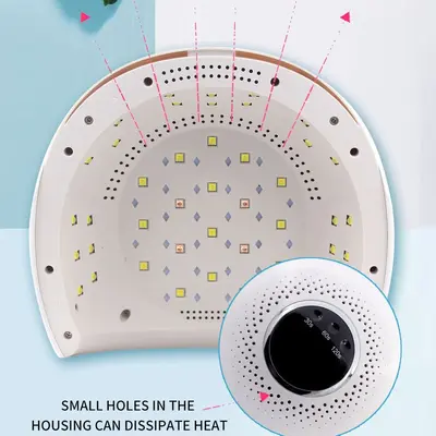 84W akıllı sensörlü tırnak LED kurutma makinesi, kırmızı ışık