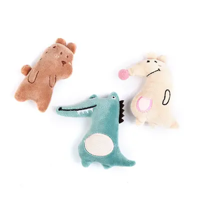 Catnip Plush Cat Toy with Cartoon Animal Design - 2