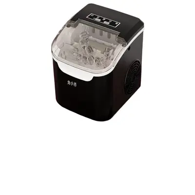 Kompakte Eiswürfelmaschine, 12 kg, runde Eiswürfel, UV-Entkeimung