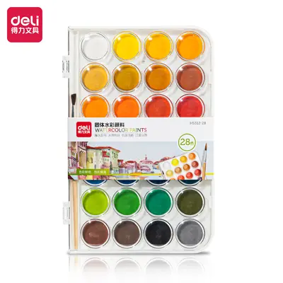 Deli Solid Watercolor Paint Set, 36 and 48 Colors, Professional and Beginner - 6
