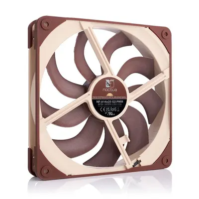Baykuş NF-A14X25 G2 PWM 14 cm kasa fanı, akıllı sıcaklık kontrollü